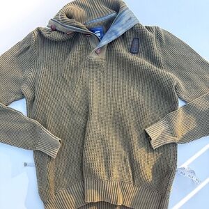 G-Star Men's Olive Turtleneck Sweater, XXL